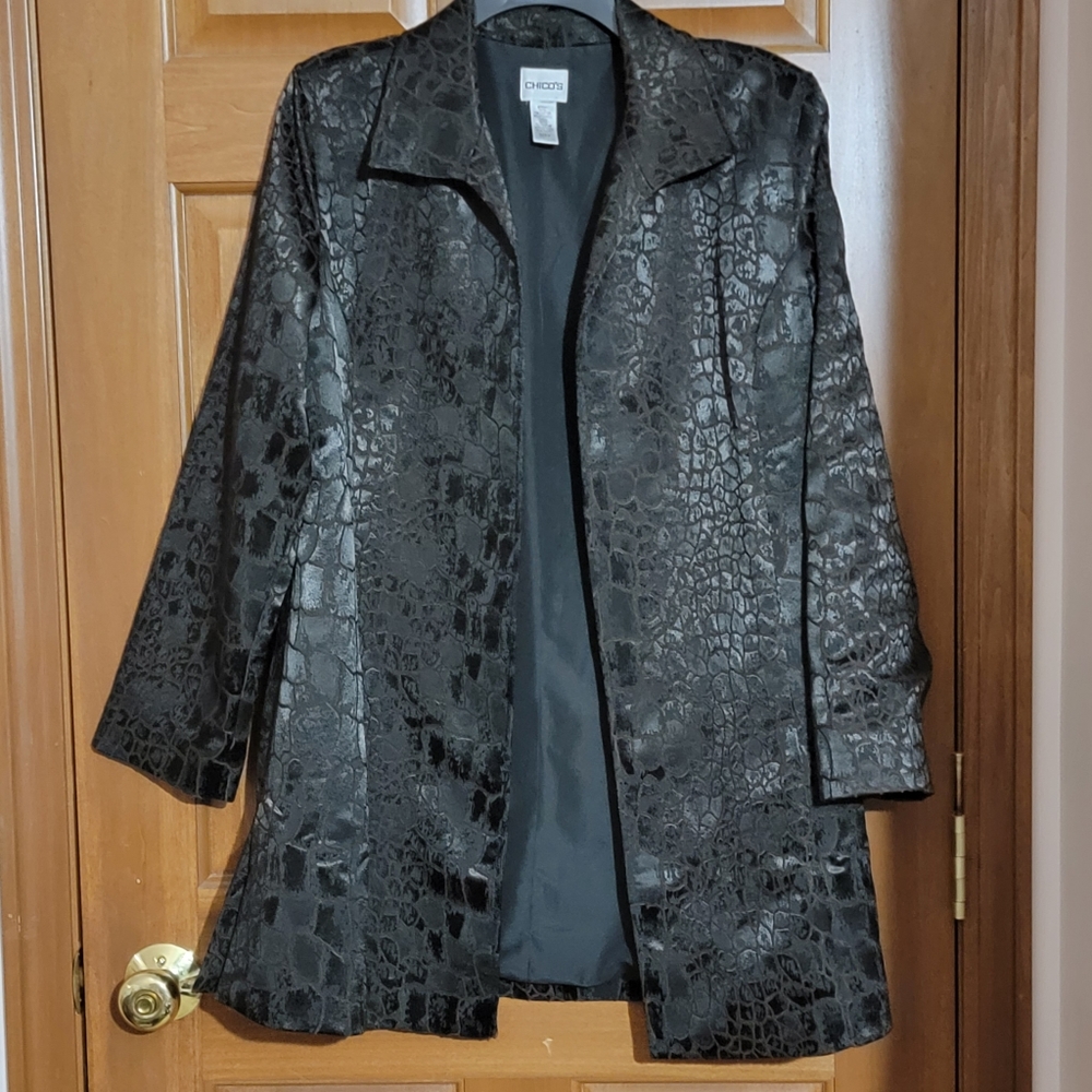 Chico's Alligator Print blazer
